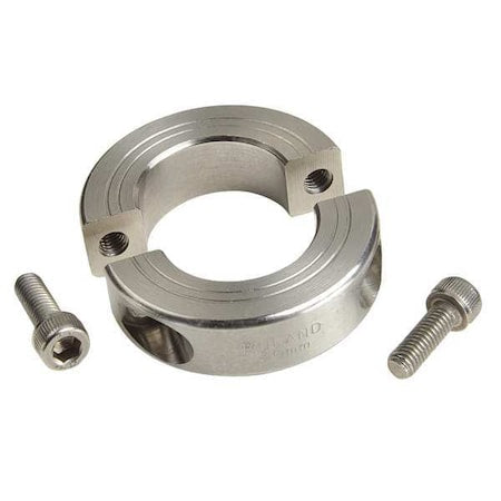 Ruland MSP-6E-SS - Shaft Collar,Clamp,2 Pc,3/8 In,303 SS