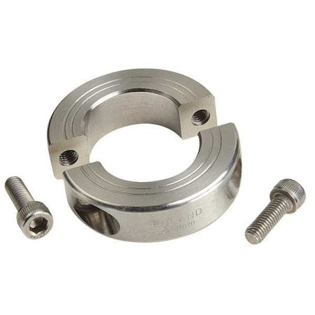 Ruland SP-7-ST - Shaft Collar,Clamp,2 Pc,7/16 In,316 SS