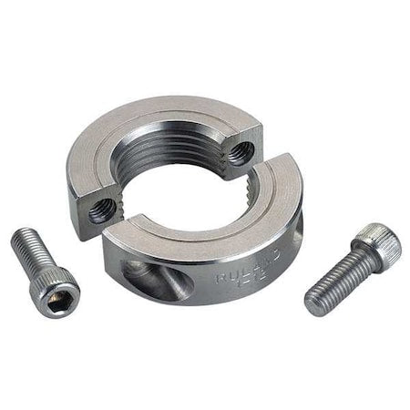 Ruland TSP-24-6-SS - Shaft Collar,Threaded,2 Pc,1-1/2-6 In,SS
