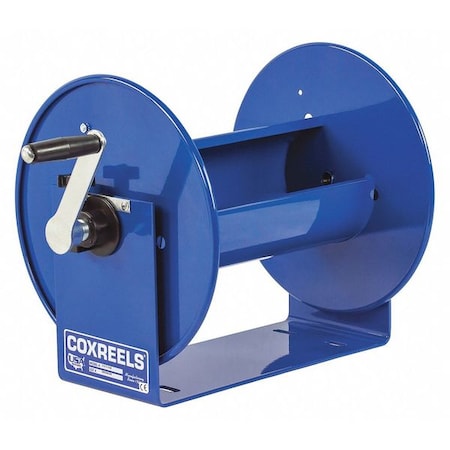 Coxreels 117-3-400 - Hand Crank Hose Reel,100 ft,3/8" ID,Blue