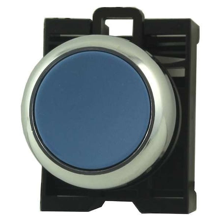 Eaton M22M-D-B - Push Button Operator, Flush, Momentary Action, Not Applicable Release, Non-Illuminated, Blue