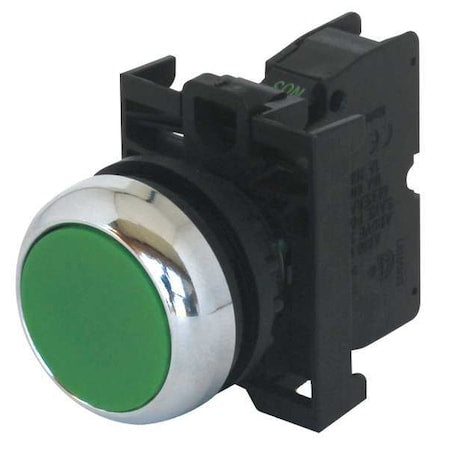 Eaton M22M-D-G-K10 - Push Button Operator, 22 mm, 1 NO, Green