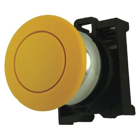 Eaton M22M-DP-Y - Push Button Operator, Mushroom Head, Momentary Action, Not Applicable Release, Non-Illuminated