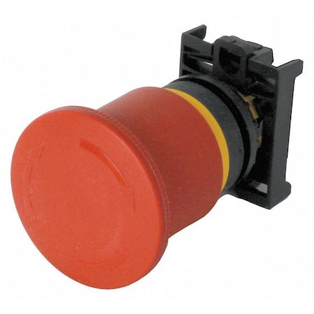 Eaton M22-PVT45P - Emergency Stop Push Button,Rd,Non Illum,22mm