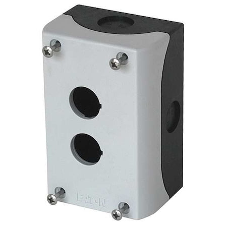 Eaton M22-I2-PG - Push Button Enclosure,22mm,2 Holes,Polymer