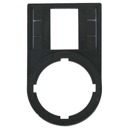 Eaton M22S-ST-X - Legend Plate Holder,Polyester,Black,22mm