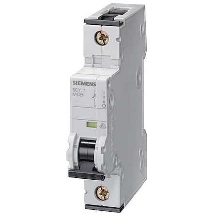Siemens 5SY61137 - Circuit Breaker, 5 SY6 Series, 13 A, 1 Pole, 230/400 V AC, 5k A at 230/400 V AC, C Curve