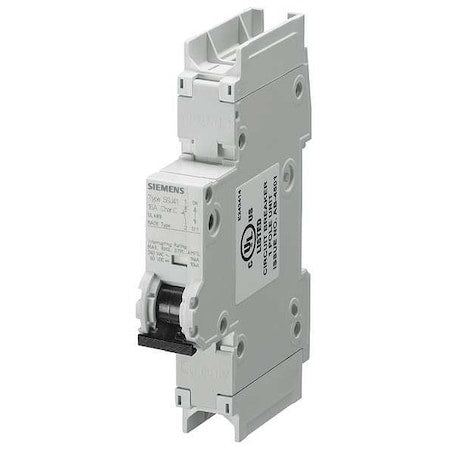 Siemens 5SJ41048HG41 - Miniature Circuit Breaker, 5 SJ4 Series, 3 A, 1 Pole, 240 V AC, 14k A, D Curve