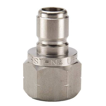 Parker SST-N3 - Hydraulic Quick Connect Hose Coupling, 303 Stainless Steel Body, Ball Lock, 3/8"-18 Thread Size