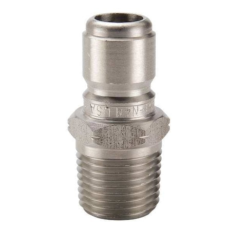 Parker SST-N2M - Hydraulic Quick Connect Hose Coupling, 303 Stainless Steel Body, Ball Lock, 1/4"-18 Thread Size