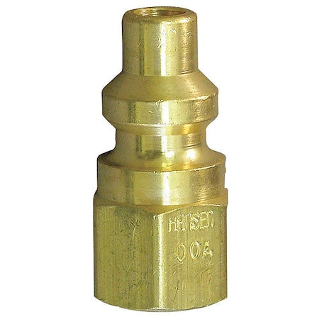 Hansen 05R - Quick Coupler Plug, 600 Series, 1/4 in Body, 9/16 in FNPT, Brass, Oxyacetylene Service