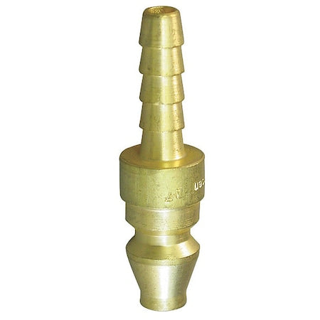 Hansen A8 - Coupler Plug,Hose Barb,1/4,Brass