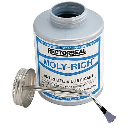 Rectorseal 71431 - Anti-Seize, General Purpose, Brush-Top Can, 16 oz, Non-Metallic Base, 1050 Degrees F Max Op Temp, Paste