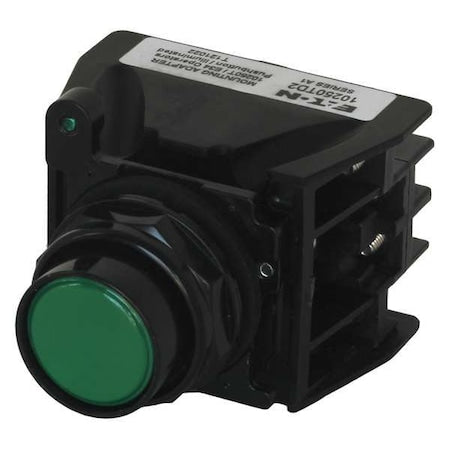 Eaton E34EX707G - Hazardous Location Push Button, 30 mm, 2 NO/2 NC, Green