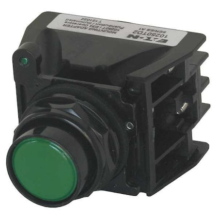 Eaton E34EX706G - Hazardous Location Push Button, 30 mm, 1 NO/1 NC, Green