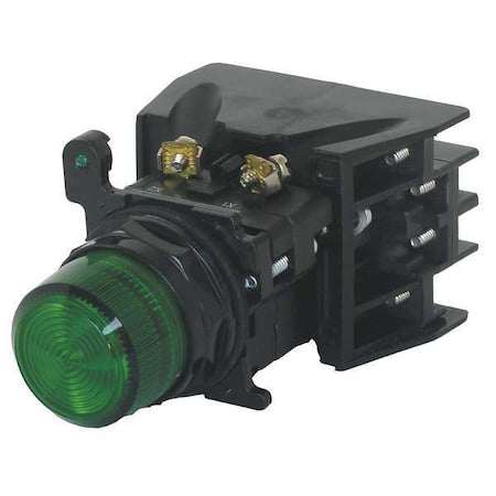 Eaton E34EX828GD24 - Illum Push Button,Full Volt,Green,1 NO/1 NC