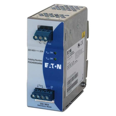 Eaton PSG480F24RM - DC Power Supply, 320/500 V AC, 24 V DC, 960 W, 20 A, DIN Rail