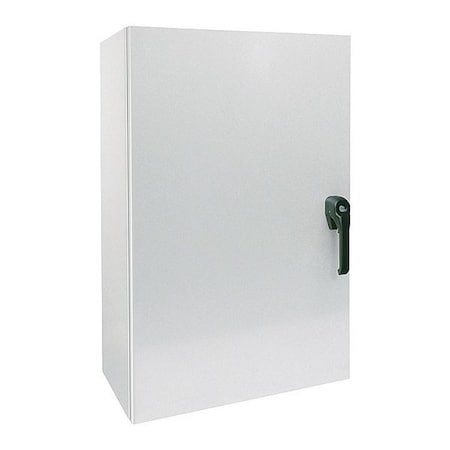 Wiegmann N4122016081PTC - 1 Point Latch with Handle Electrical Enclosures, 20 in H, 8 in D, 16 in W, 12, 13, 3 R, 4, Steel