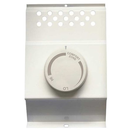 Cadet BTF1W - Electric Baseboard Heater Thermostat, 1 Poles, White, 120/208/240 V, 22 A, 40-85 Degrees F
