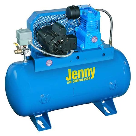 Jenny K1S-30UMS-115/1 - Fire Sprinkler Air Compressor,1 hp,Horz