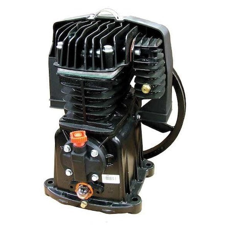 Rolair PMP12MK113GR - Air Compressor Pump, 2 hp, 4 hp, 1 Stage, 30 fl oz Oil Capacity, 2 Cylinder