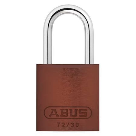 Abus 72/30 KA TT36 - Lockout Padlock, Keyed Alike, Aluminum, Brown, 1 in Shackle Height, 1 1/4 in Body Width
