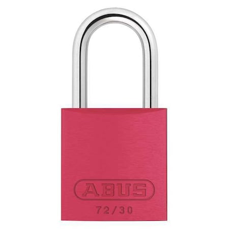 Abus 72/30 KA TT36 - Lockout Padlock, Keyed Alike, Aluminum, Red, 1 in Shackle Height, 1 1/4 in Body Width