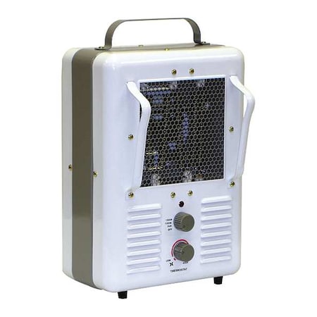 Tpi 188-TASA - Portable Electric Jobsite & Garage Heater, 1500 W/1300 W, 120 V AC, 1 Phase, 5120 Btu H
