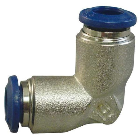 Aignep Usa 88130-05 - Push-Fit Elbow Fitting, Push-to-Connect x Push-to-Connect, 5/16 in Tube OD, Metal, 5 PK