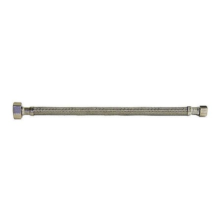 Kissler 88-2016 - Faucet Connector, 5/16 in ID x 16 in L, PVC/Stainless Steel, 250 psi, 40-180 degree F