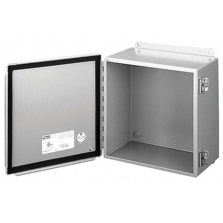 Nvent Hoffman A1008CHS - Screw Down Clamps Electrical Enclosures, 10 in H, 4 in D, 8 in W, 12, 13, Steel