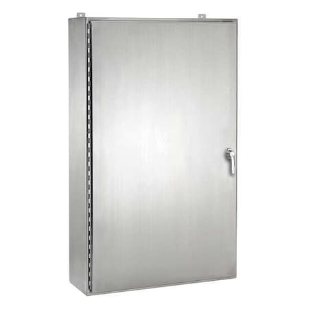 Nvent Hoffman A48H3612SSLP3PT - 3 Point Latch with Padlock Handle Electrical Enclosures, 48 in H, 12 in D, 36 in W, 12, 3 R, 4, 4 X