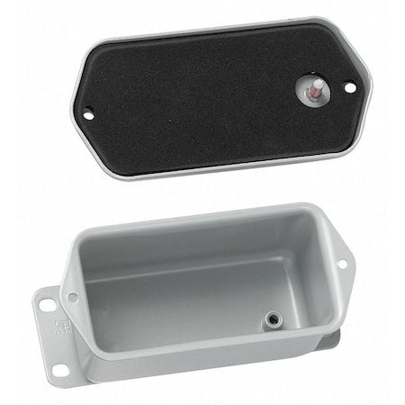 Nvent Hoffman A404DSC - Captive Screws Electrical Enclosures, 4 in H, 2.62 in D, 4 in W, 12, 13, 4, 6, Steel