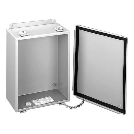 Nvent Hoffman A606LP - Screw Down Clamps Electrical Enclosures, 6 in H, 4 in D, 6 in W, 12, 13, Steel