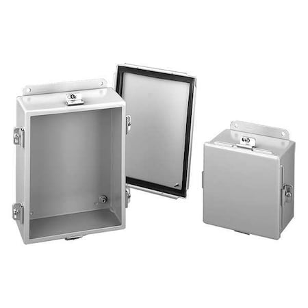 Nvent Hoffman A1210NF - Screw Down Clamps Electrical Enclosures, 12 in H, 5 in D, 10 in W, 12, 13, 4, Steel