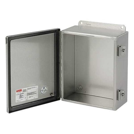 Nvent Hoffman A1412CHNFSS - Screw Down Clamps Electrical Enclosures, 14 in H, 6 in D, 12 in W, 12, 3 R, 4, 4 X