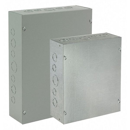 Nvent Hoffman ASG18X18X6 - Captive Screws Electrical Enclosures, 18 in H, 6 in D, 18 in W, 1, Steel