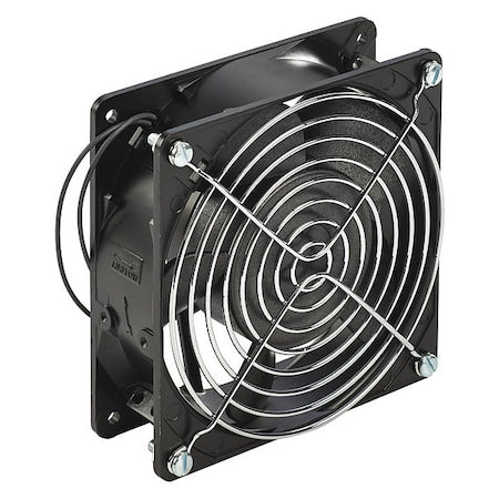 Nvent Hoffman A4AXFN - Axial Fan, Square, 115 V AC, Cast Aluminum, 4 5/8 in W.