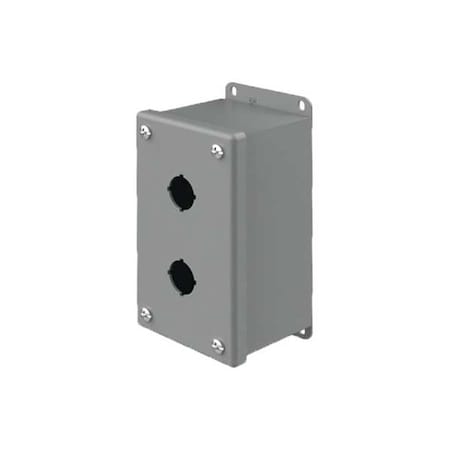 Nvent Hoffman E2PBG - Pushbttn Enclosure,2.75 in. D,Mild Steel