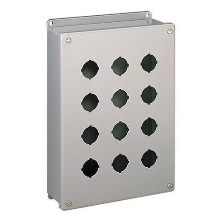 Nvent Hoffman E2PBSS - Push Button Enclosure,30mm,2 Holes,304 SS