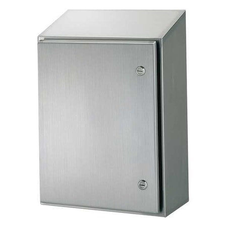 Nvent Hoffman WS161608SS - 1/4 Turn Latch Electrical Enclosures, 16 in H, 8 in D, 16 in W, 12, 4, 4 X, 304 Stainless Steel