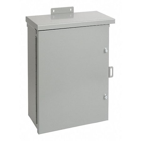 Nvent Hoffman A24R248HCR - Captive Screws with Padlock Hasp Electrical Enclosures, 24 in H, 8 in D, 24 in W, 3 R, Steel