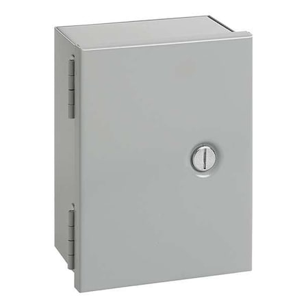 Nvent Hoffman A10N106 - Flush Slotted Latch Electrical Enclosures, 10 in H, 6 in D, 10 in W, 1, Steel