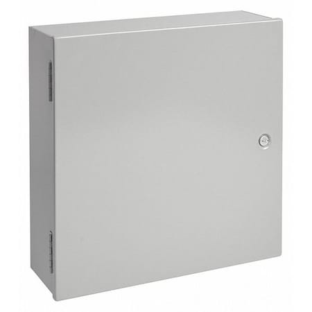 Nvent Hoffman A24N24BLP - Flush Latch Electrical Enclosures, 24 in H, 8.62 in D, 24 in W, 1, Steel
