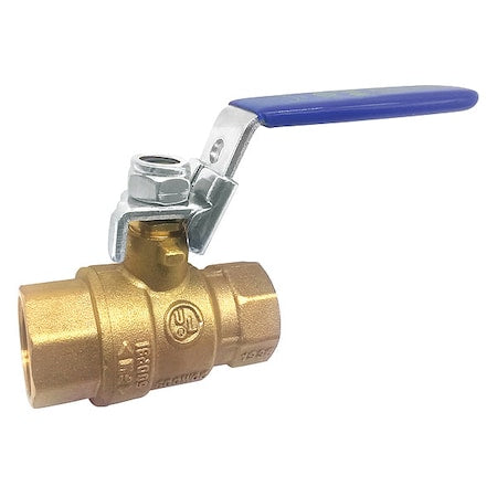 32H973 - 1" FNPT Brass Ball Valve Inline