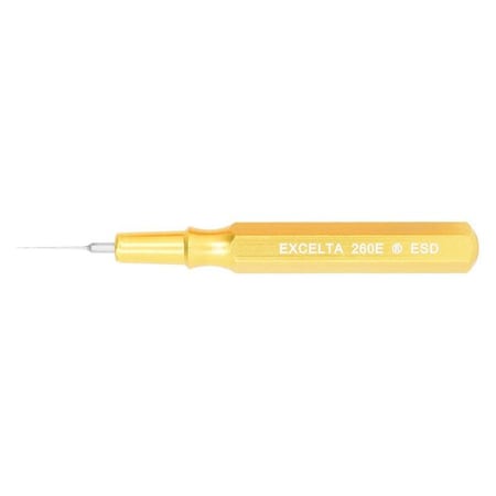Excelta 260E-ESD - Spatula 2-1/2 In. Metal Handle Gold .008