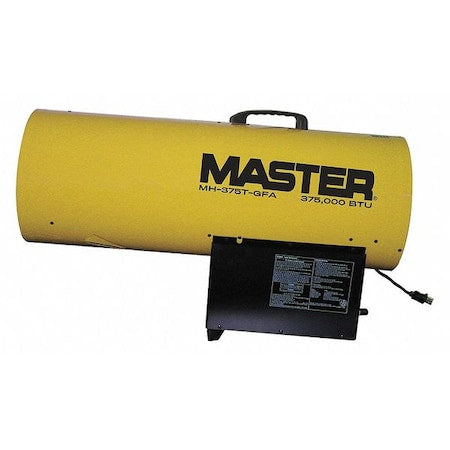 Master MH-375T-GFA - Portable Gas Torpedo Heater, Liquid Propane, Direct Spark, 13 in Wx 35 in L