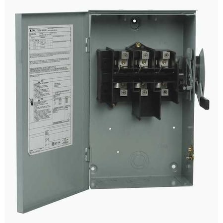 Eaton DG322UGB - Nonfusible, Safety Switch, General Duty, 240 V, 3 PST, NEMA 1