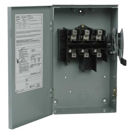 Eaton DG323UGB - Nonfusible, Safety Switch, General Duty, 240 V, 3 PST, NEMA 1