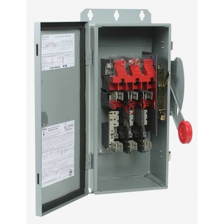 Eaton DH362FRK - Fusible, Safety Switch, Heavy Duty, 600 V, 3 PST